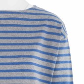 Striped Dress Heather Grey / Q. Blue made in France Orcival