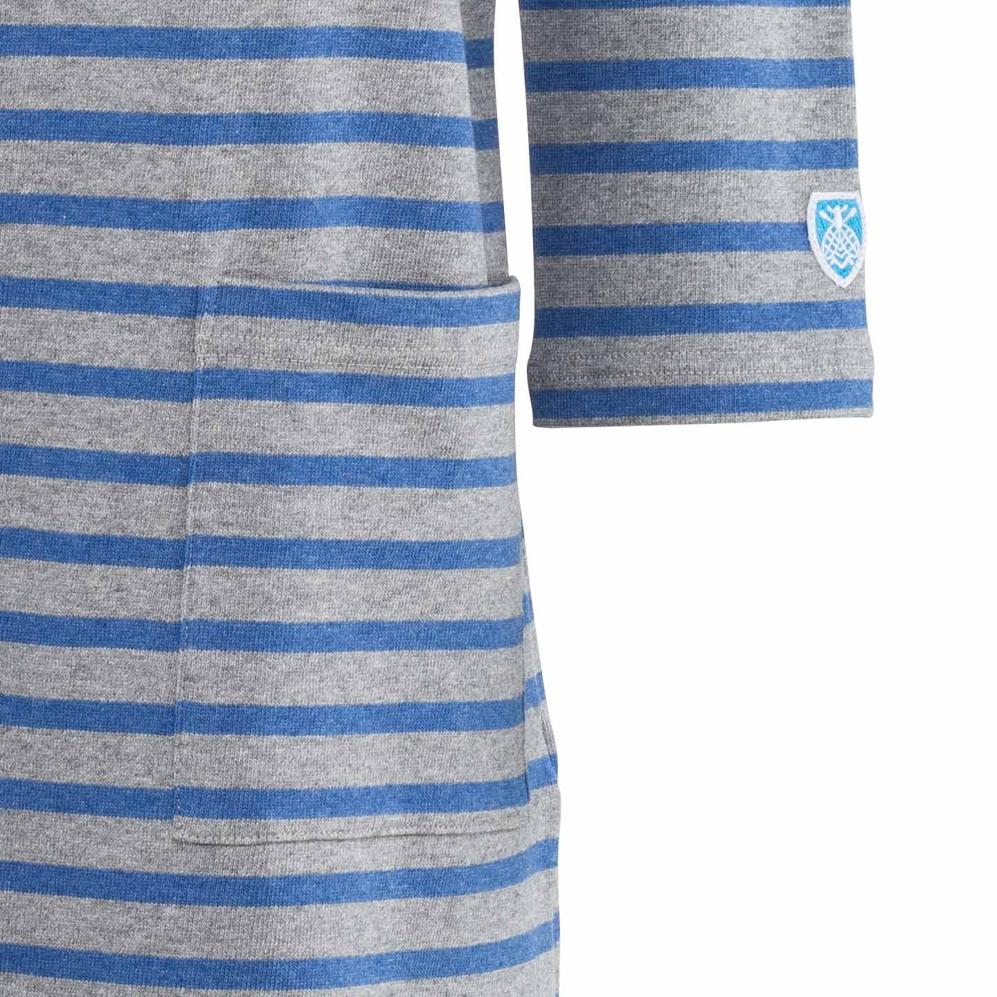 Striped Dress Heather Grey / Q. Blue made in France Orcival