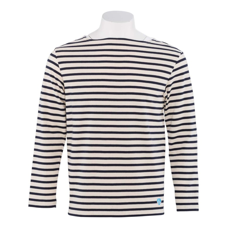 Heavy weight cotton striped Breton shirts made in France - Orcival ...