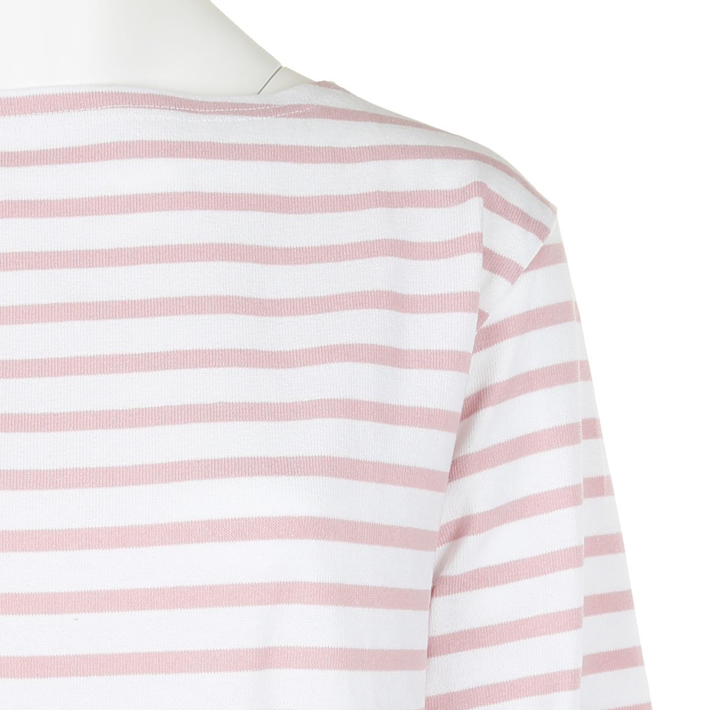 Striped shirt White / Sumire, unisex made in France Orcival Striped shirt White / Sumire, unisex made in France Orcival