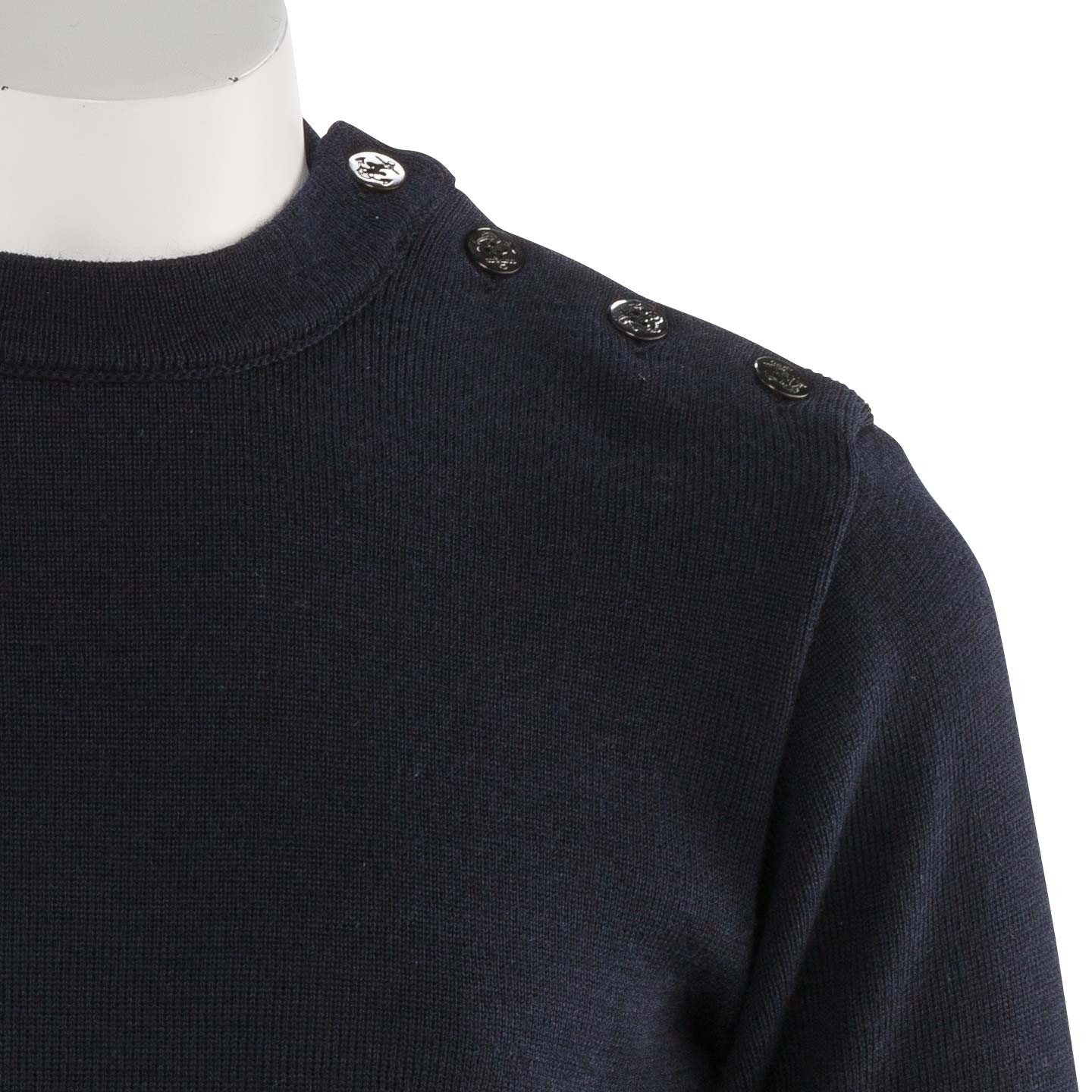 Pull 100% pure wool Navy Orcival made in France Pull 100% pure wool Navy Orcival made in France