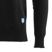 Pullover 100% pure woll Black, unisex made in France Orcival