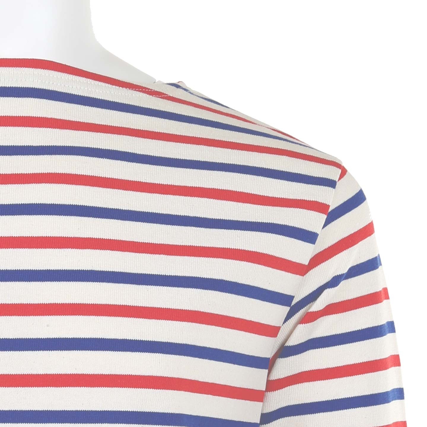 Striped shirt Ecru / Blue / Red mariniere Made in France Orcival France French Flag Striped shirt Ecru / Blue / Red mariniere Made in France Orcival France French Flag