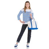 The genuine Woman French striped shirt Marine Nationale, Rachel 100% made in france Orcival