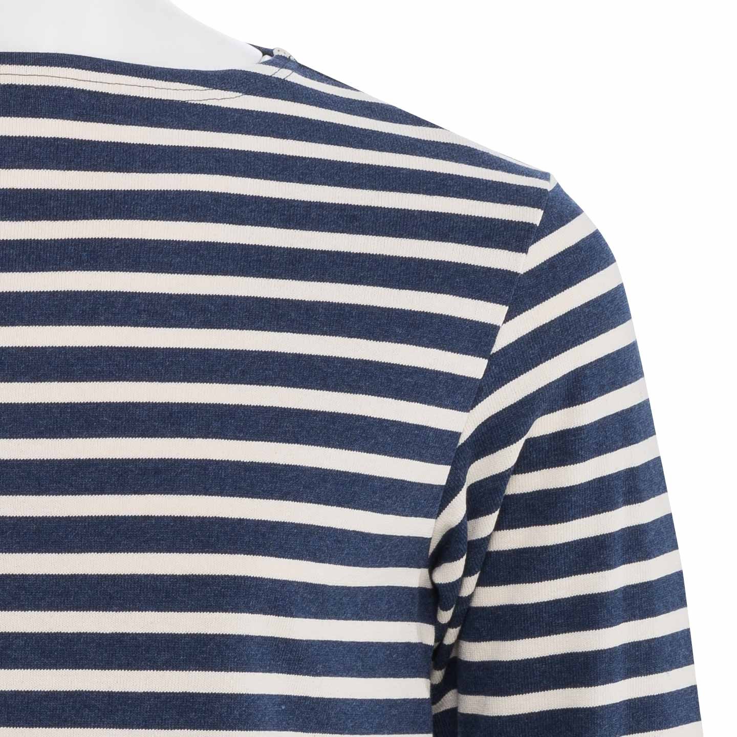 Striped shirt Mixed Waid / Ecru, unisex Orcival Made in France