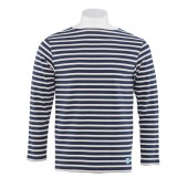Striped shirt Mixed Waid / Ecru, unisex Orcival Made in France