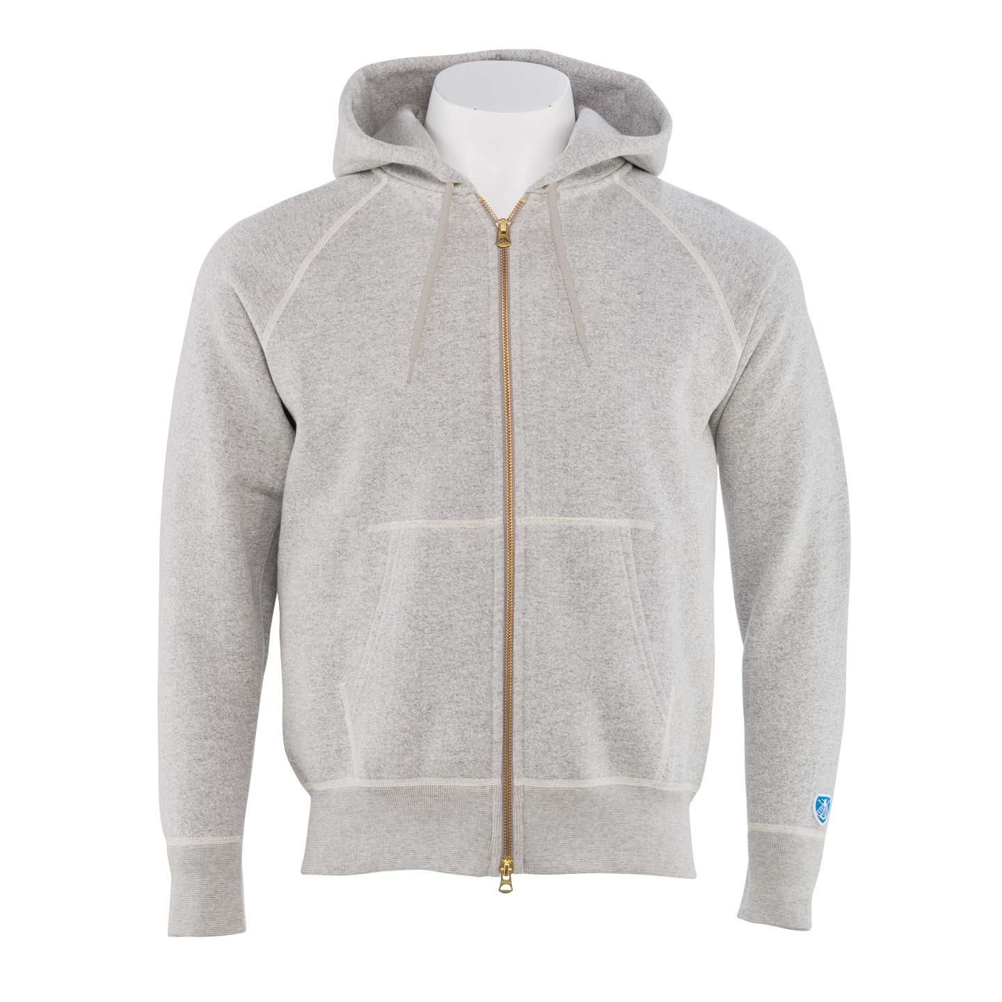 Zip Hoodie Heather Grey 100% cotton, unisex orcival Zip Hoodie Heather Grey 100% cotton, unisex orcival