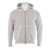 Zip Hoodie Heather Grey 100% cotton, unisex orcival