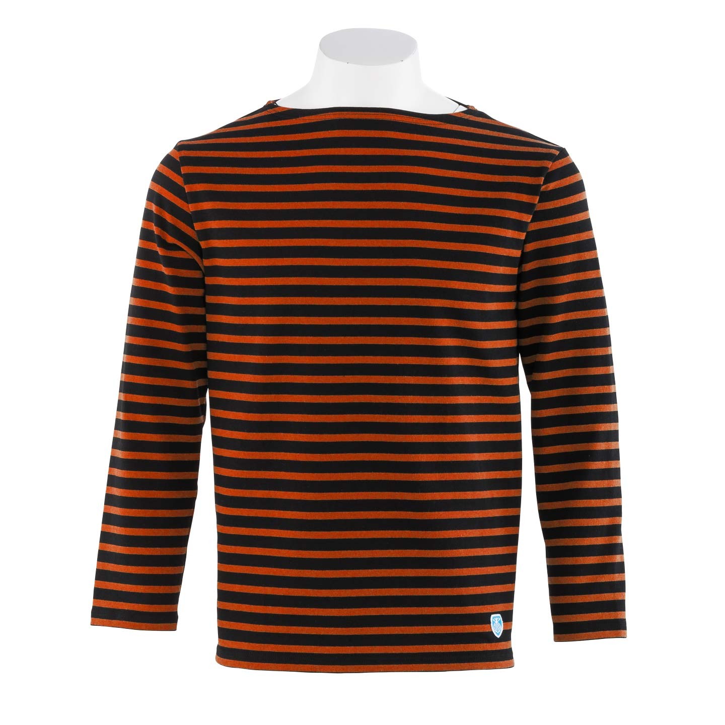 Striped shirt Marine / Sienne, unisex