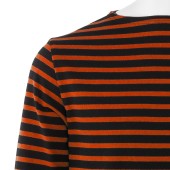 Striped shirt Marine / Sienne, unisex