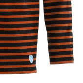 Striped shirt Marine / Sienne, unisex