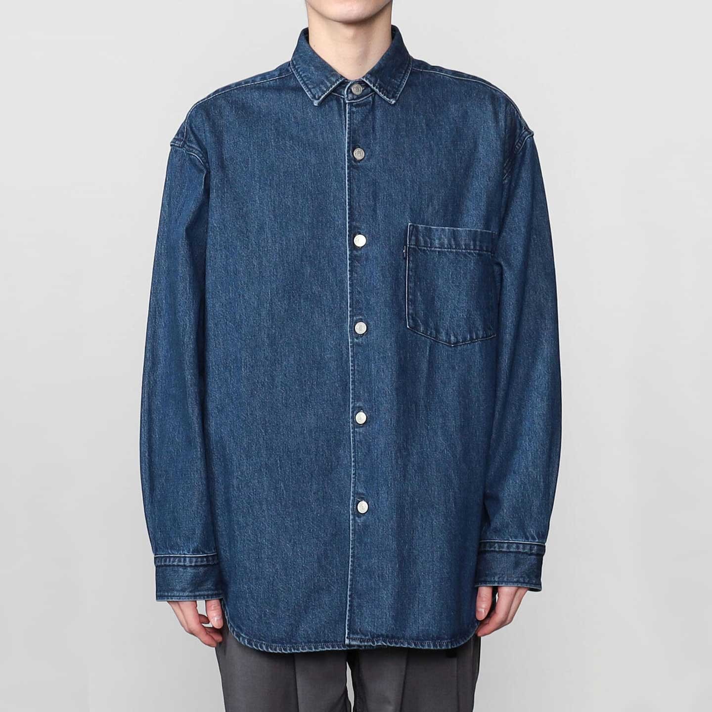 Denim shirt Jacket Indigo 11oz 100% cotton Orcival Denim shirt Jacket Indigo 11oz 100% cotton Orcival