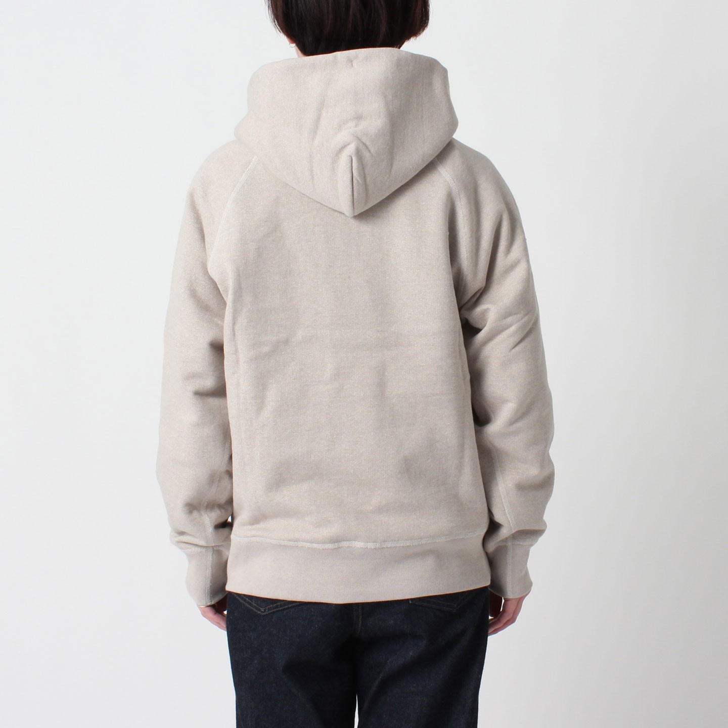 Zip Hoodie Beige100% cotton, unisex