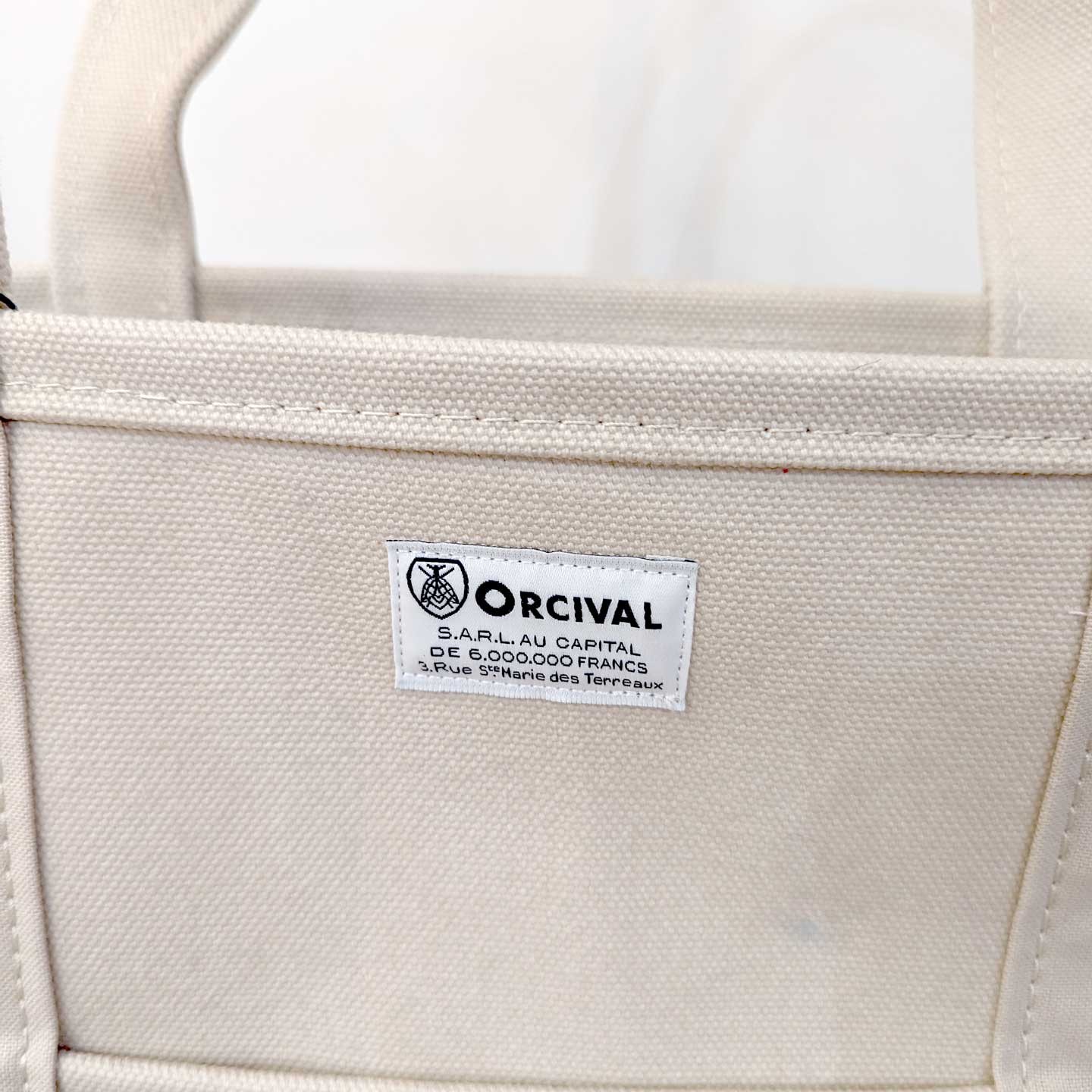 The Sand Beige tote-bag by Orcival in medium size
