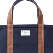 The Marine-Hazelnut tote-bag by Orcival in small size