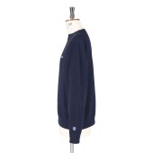 Sweat molleton avec col bateau navy