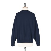 Sweat molleton avec col bateau navy