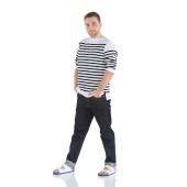 La marinière Rachel Blanc / Noir homme