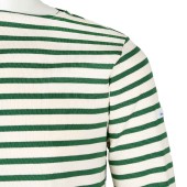 Ecru / Cress breton shirt, unisex Orcival