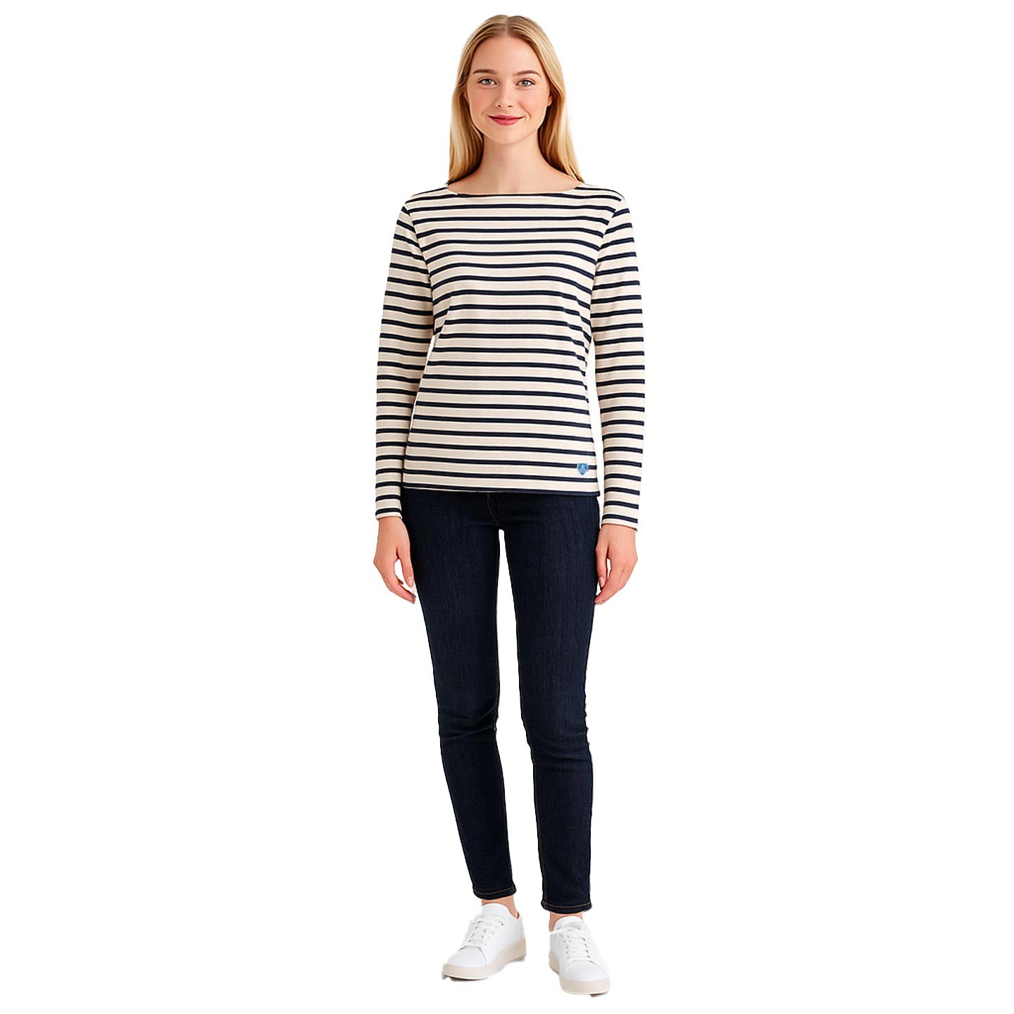 Ecru / marine striped breton shirt made in France mariniere Ecru / marine striped breton shirt made in France mariniere