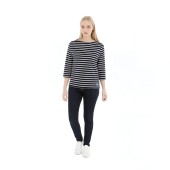 Striped shirt Navy / Écru, unisex