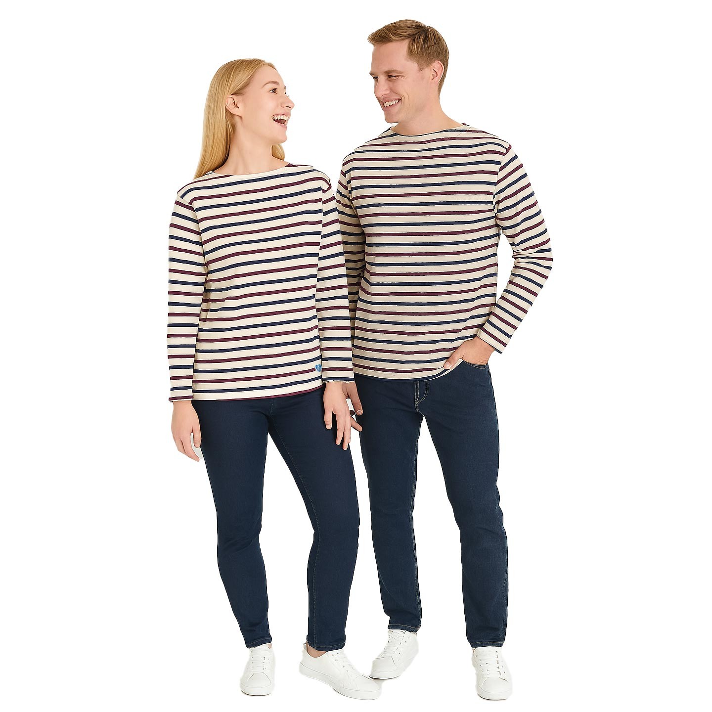 Striped shirt Ecru / Marine / Hermes, unisex