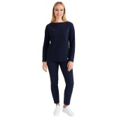 Striped shirt Navy / Marine, unisex made in france Orcival