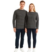 Marinière Mixed Grey / Navy, unisex