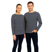 Striped shirt Navy / Écru, unisex