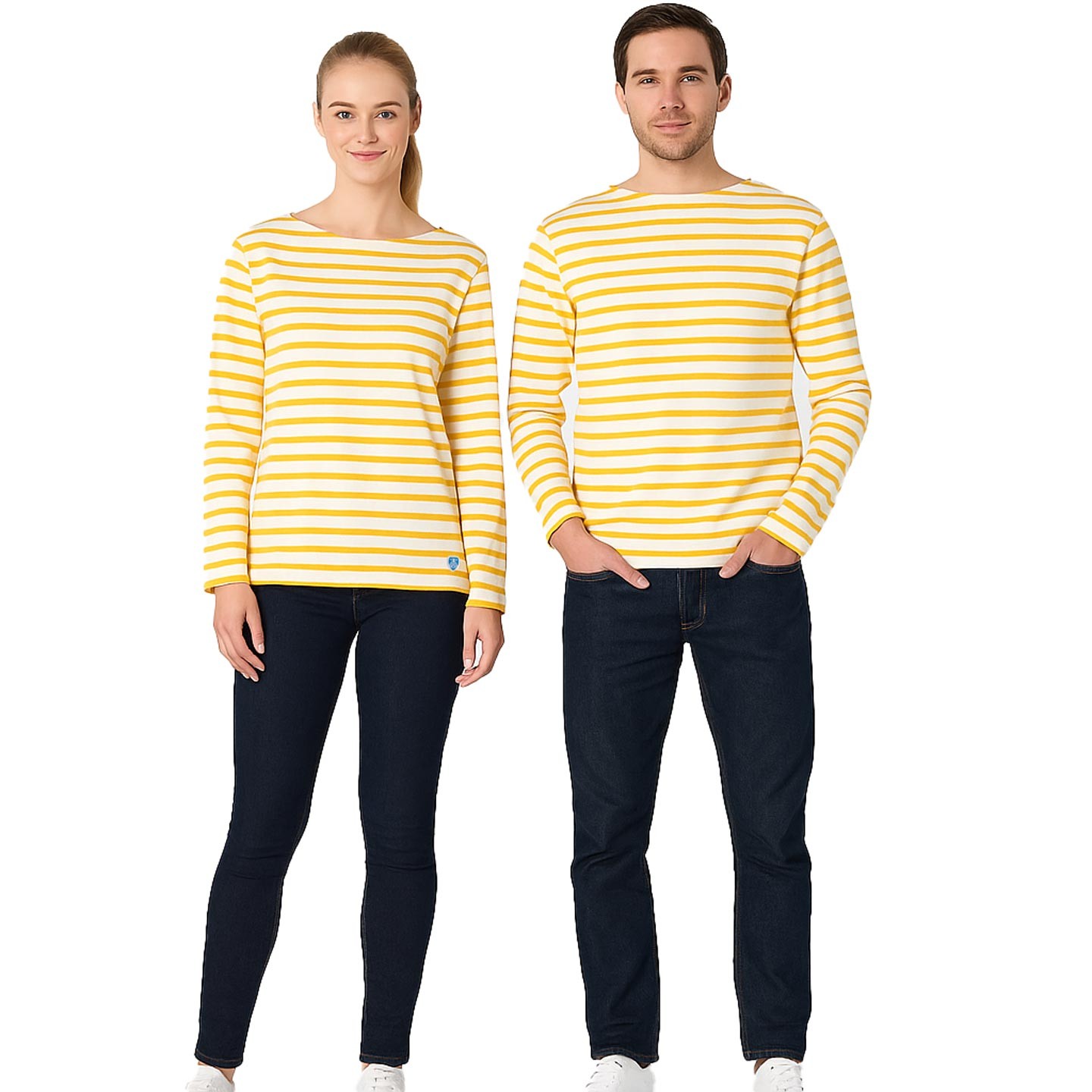 Striped shirt Ecru / Sun, unisex