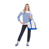 The genuine Woman French striped shirt Marine Nationale, Rachel 100% made in france Orcival