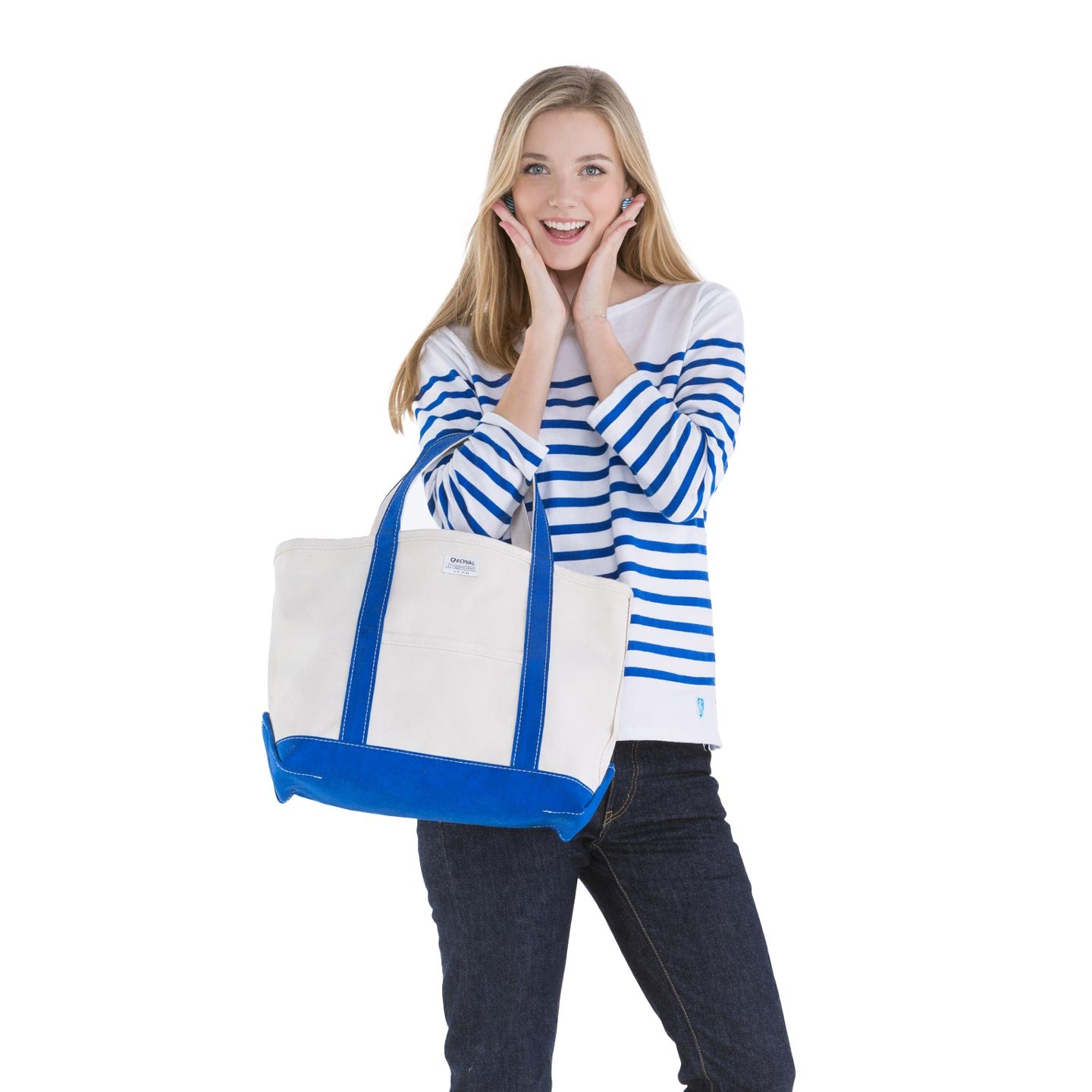 The genuine Woman French striped shirt Marine Nationale, Rachel 100% made in france Orcival