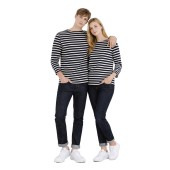 Striped shirt Navy / Écru, unisex