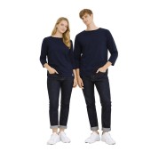 Sailor shirt in Navy, unisex Orcival Made In France