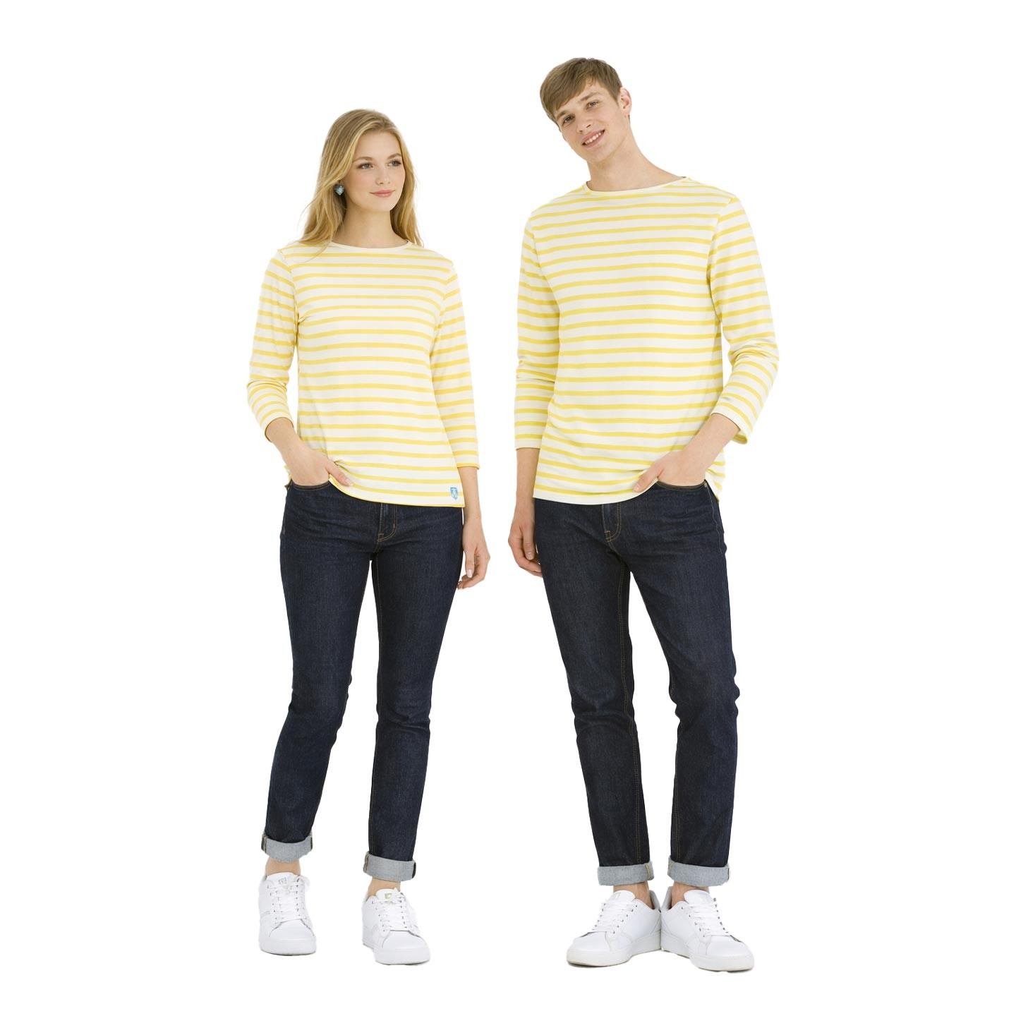 Marinière White / Yellow unisexe