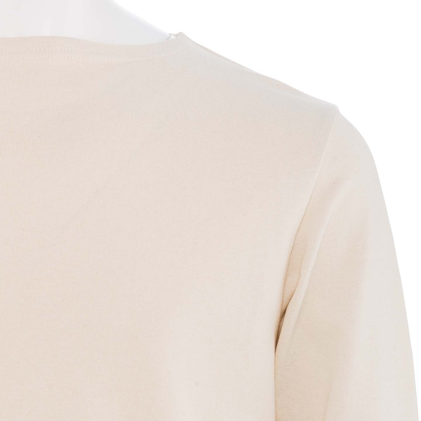 Basque shirt plain Ecru, unisex made in france Orcival Basque shirt plain Ecru, unisex made in france Orcival