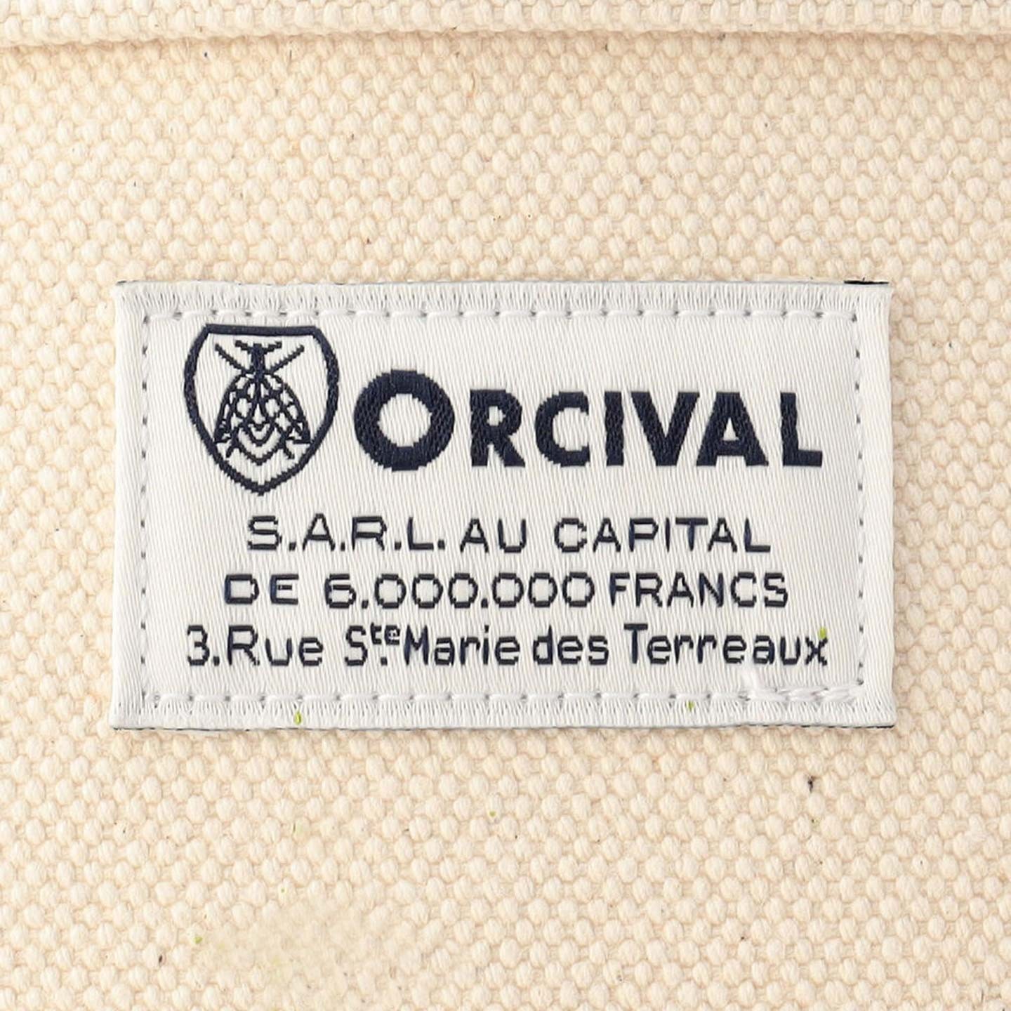 Ecru / Oxford blue Canvas Tote Bag medium