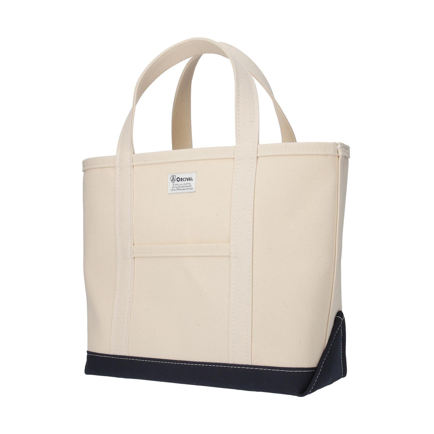 Le sac Ecru / Oxford blue tote-bag Orcival