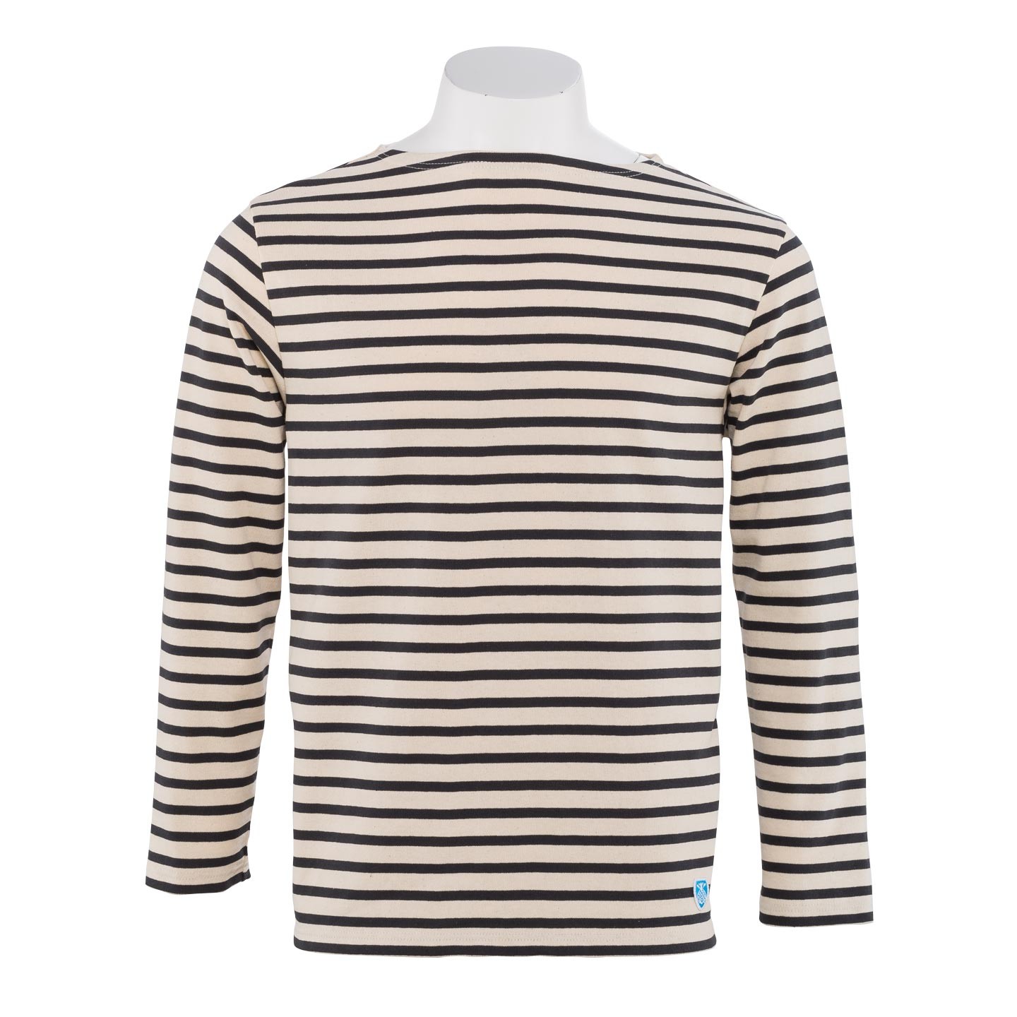 Breton shirt Ecru / Granit, unisex made in France 1939 Orcival Breton shirt Ecru / Granit, unisex made in France 1939 Orcival