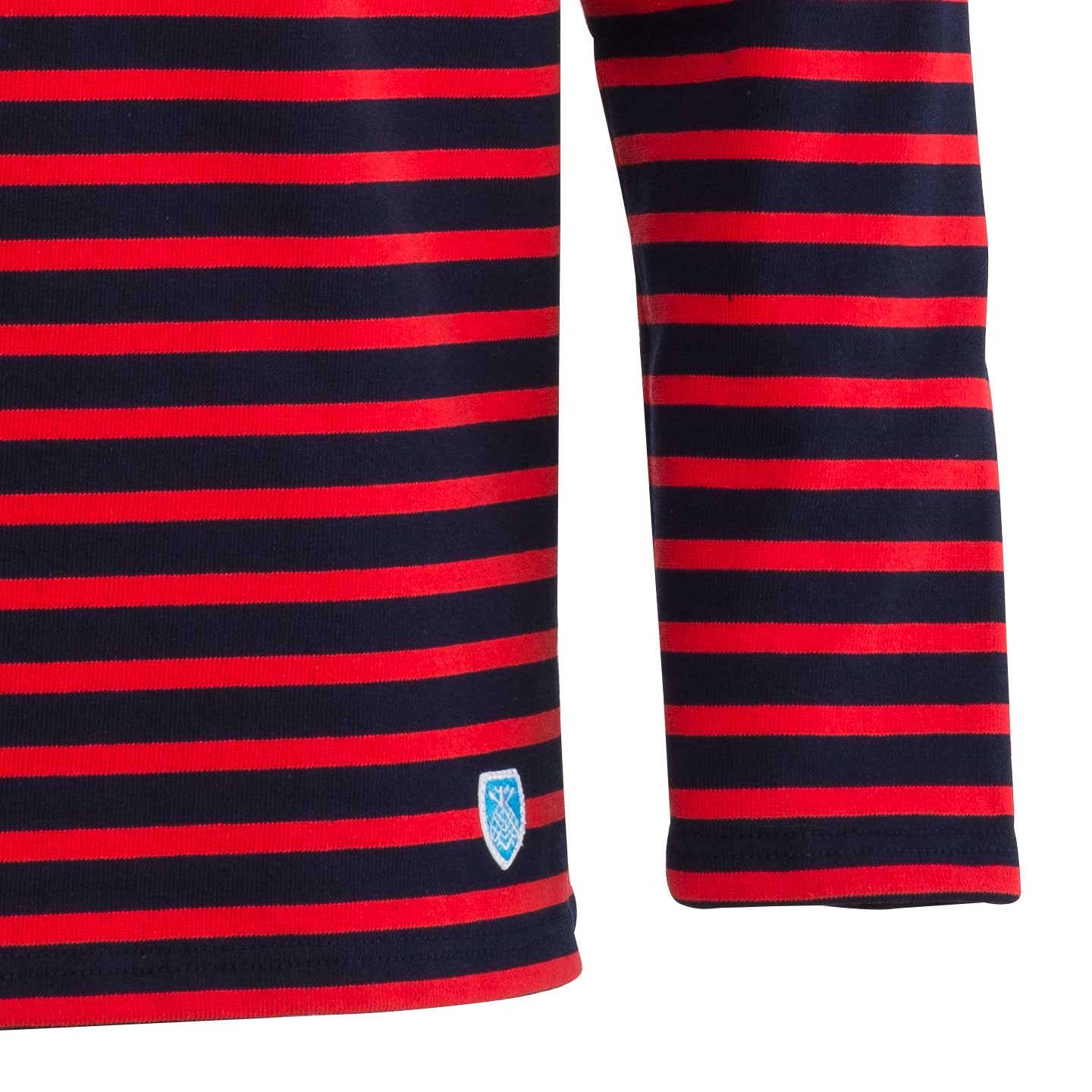 Striped shirt Navy / Red, unisex made in France Orcival Striped shirt Navy / Red, unisex made in France Orcival