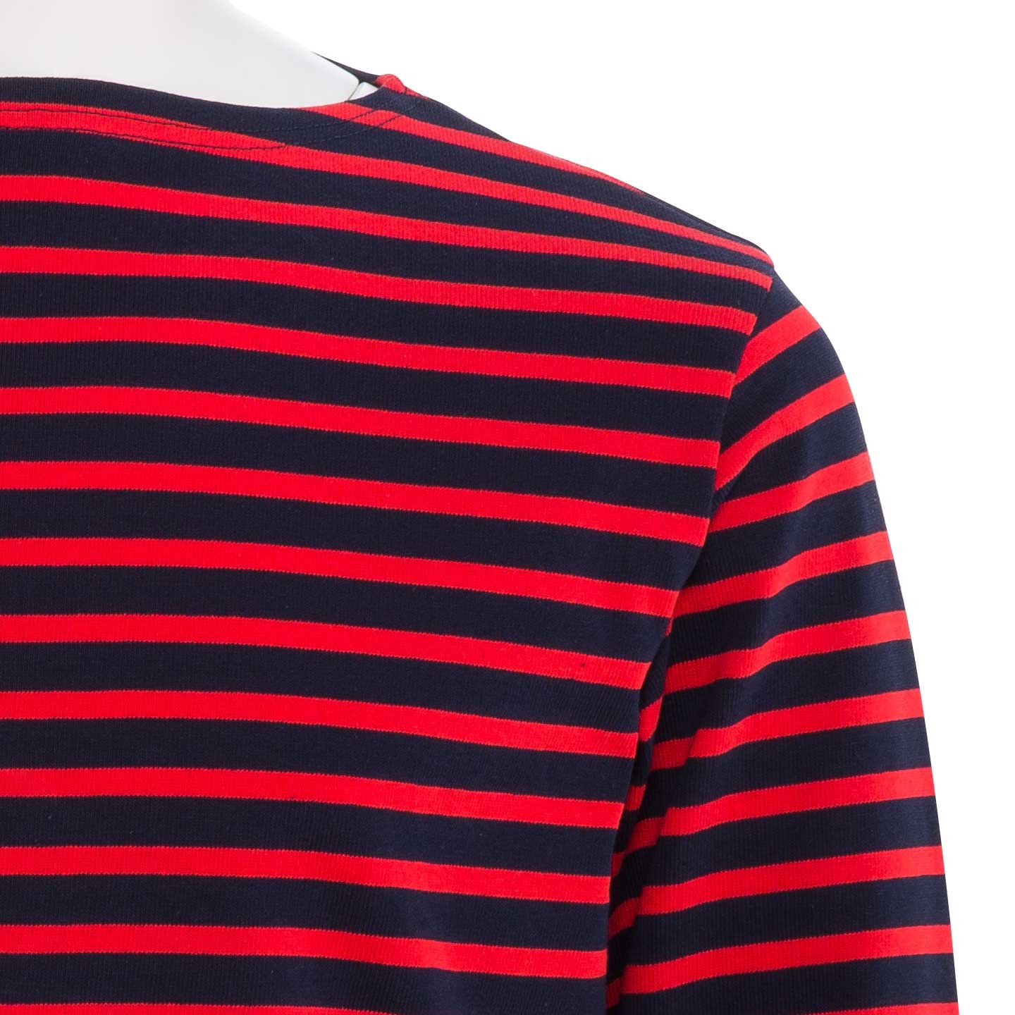 Striped shirt Navy / Red, unisex made in France Orcival Striped shirt Navy / Red, unisex made in France Orcival