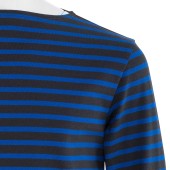 Marinière Granit / Bleu Klein, mixte fabriquée en France Orcival
