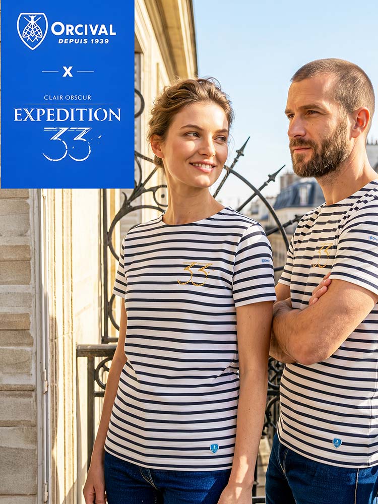 Clair Obscur:Expédition 33 x Orcival collaboration Breton shirt